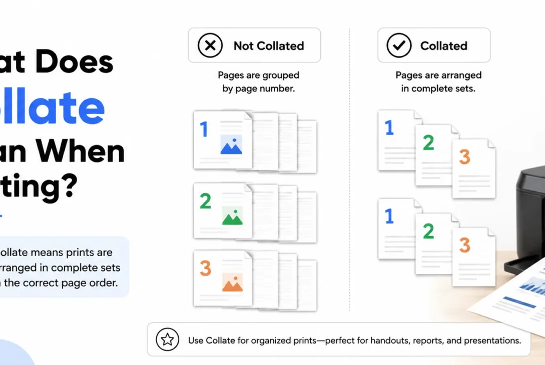 what does collate mean when printing