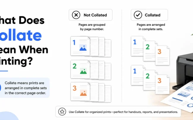 what does collate mean when printing