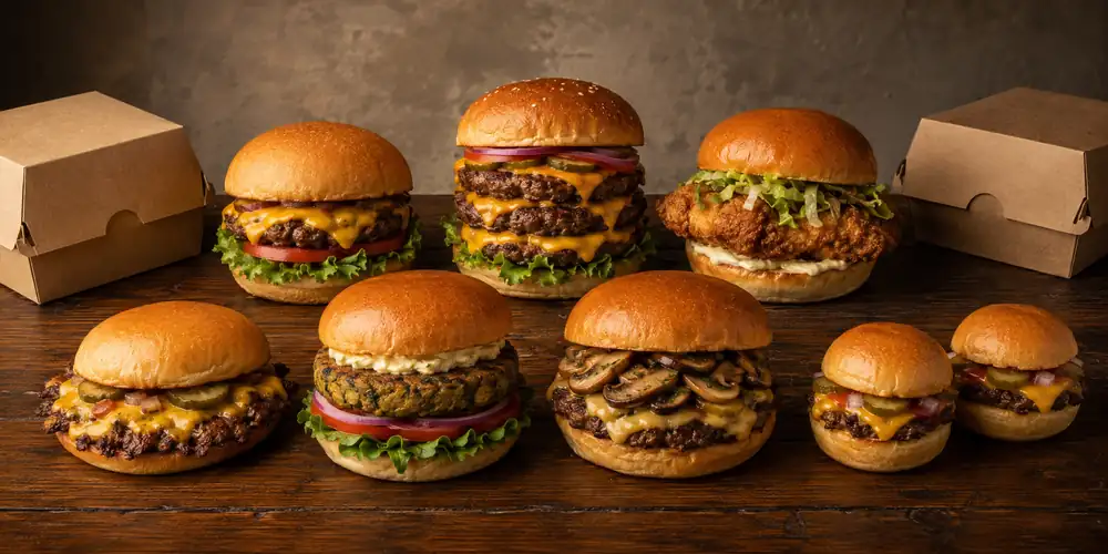 types of burgers